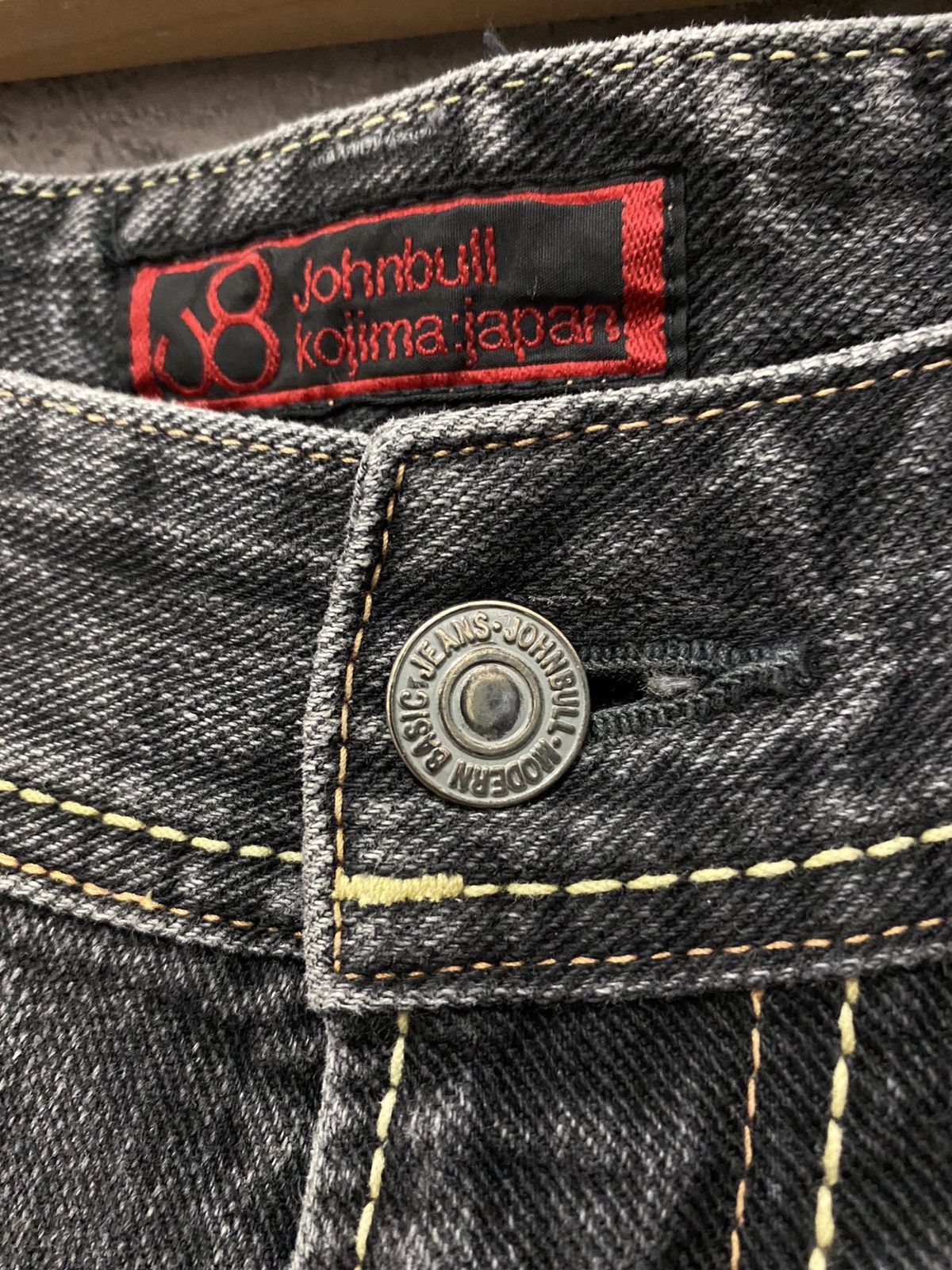 Johnbull × KOJIMA GENES × Vintage Vintage Johnbull Kojima Japan Bootcut Flared Denim Pants Size US 32 / EU 48 - 13 Thumbnail