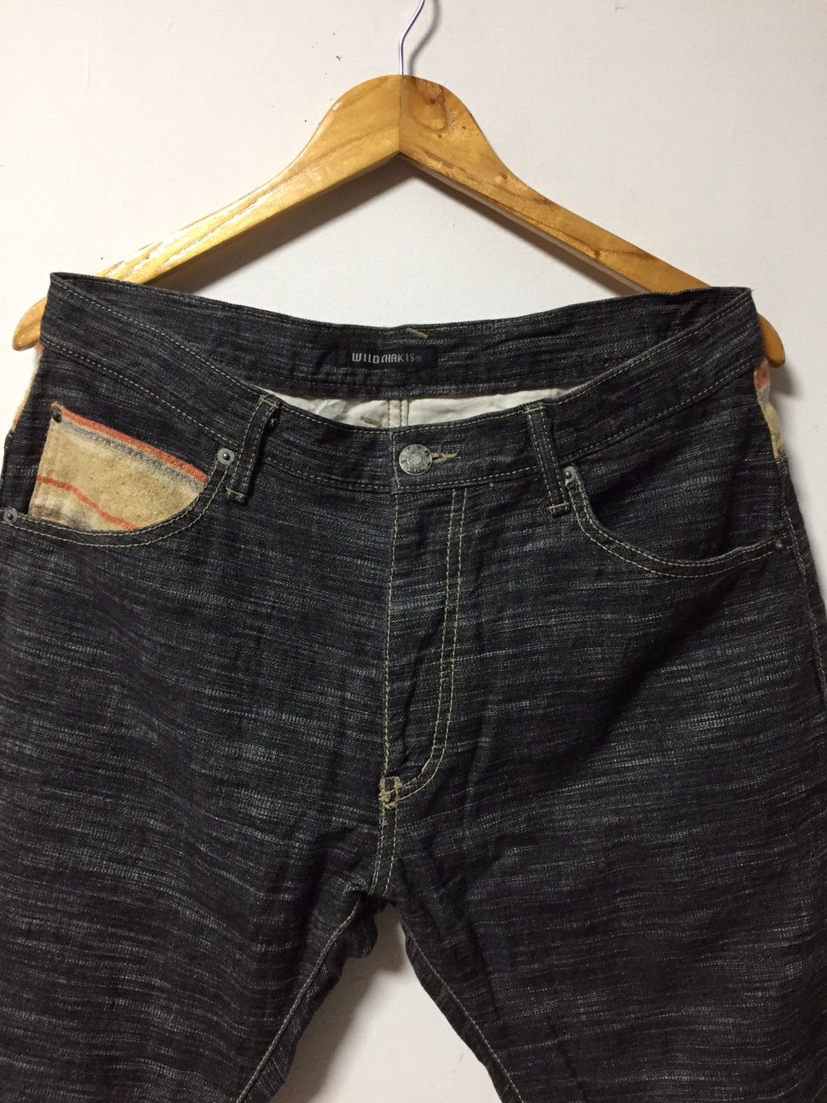 Japanese Brand × Tornado Mart Wild Khakis Pachwork Denim Jeans Size US 32 / EU 48 - 8 Thumbnail