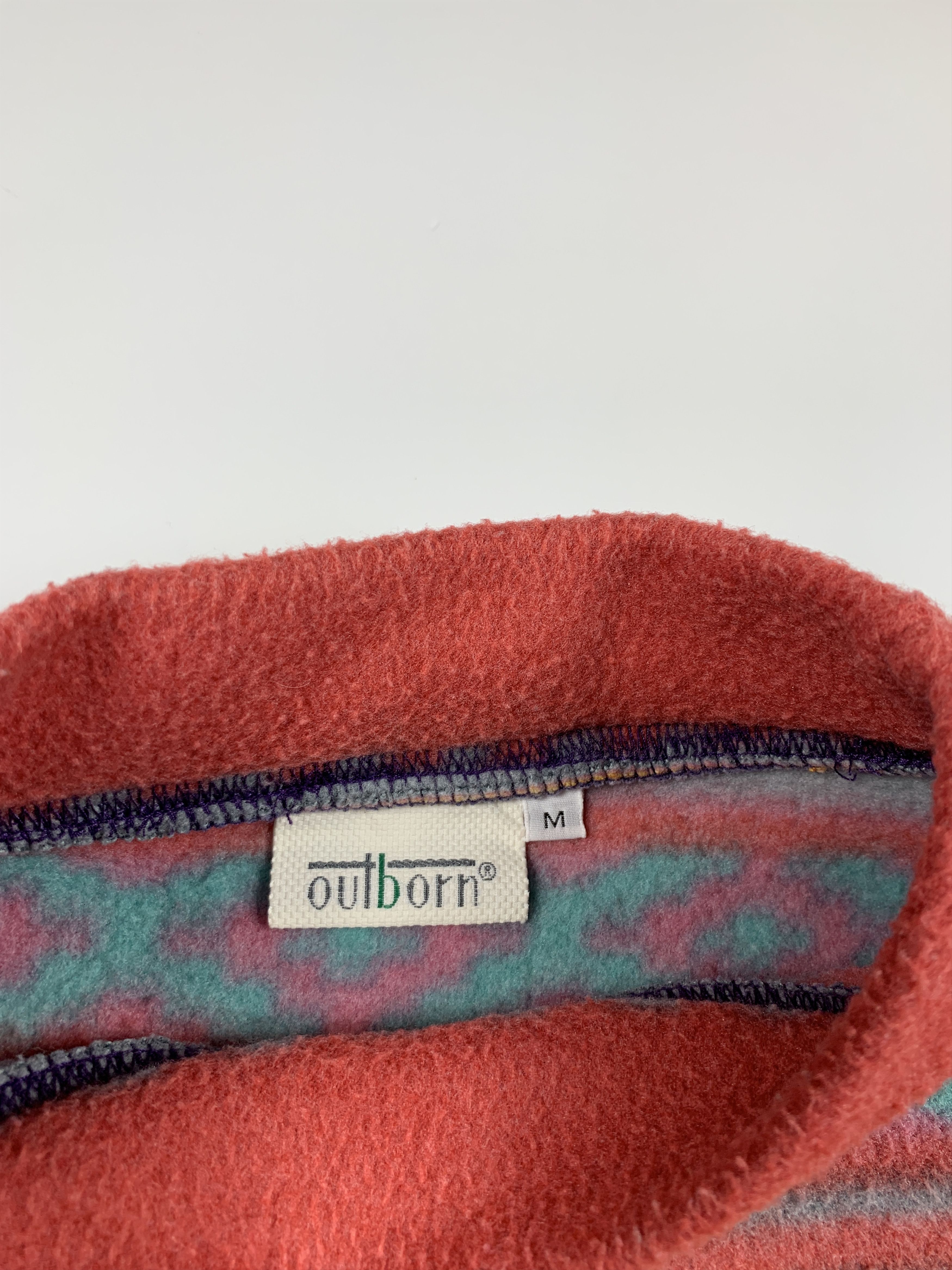 Vintage 90's Outborn Vintage Aztec Fleece Sweater Size US M / EU 48-50 / 2 - 6 Thumbnail