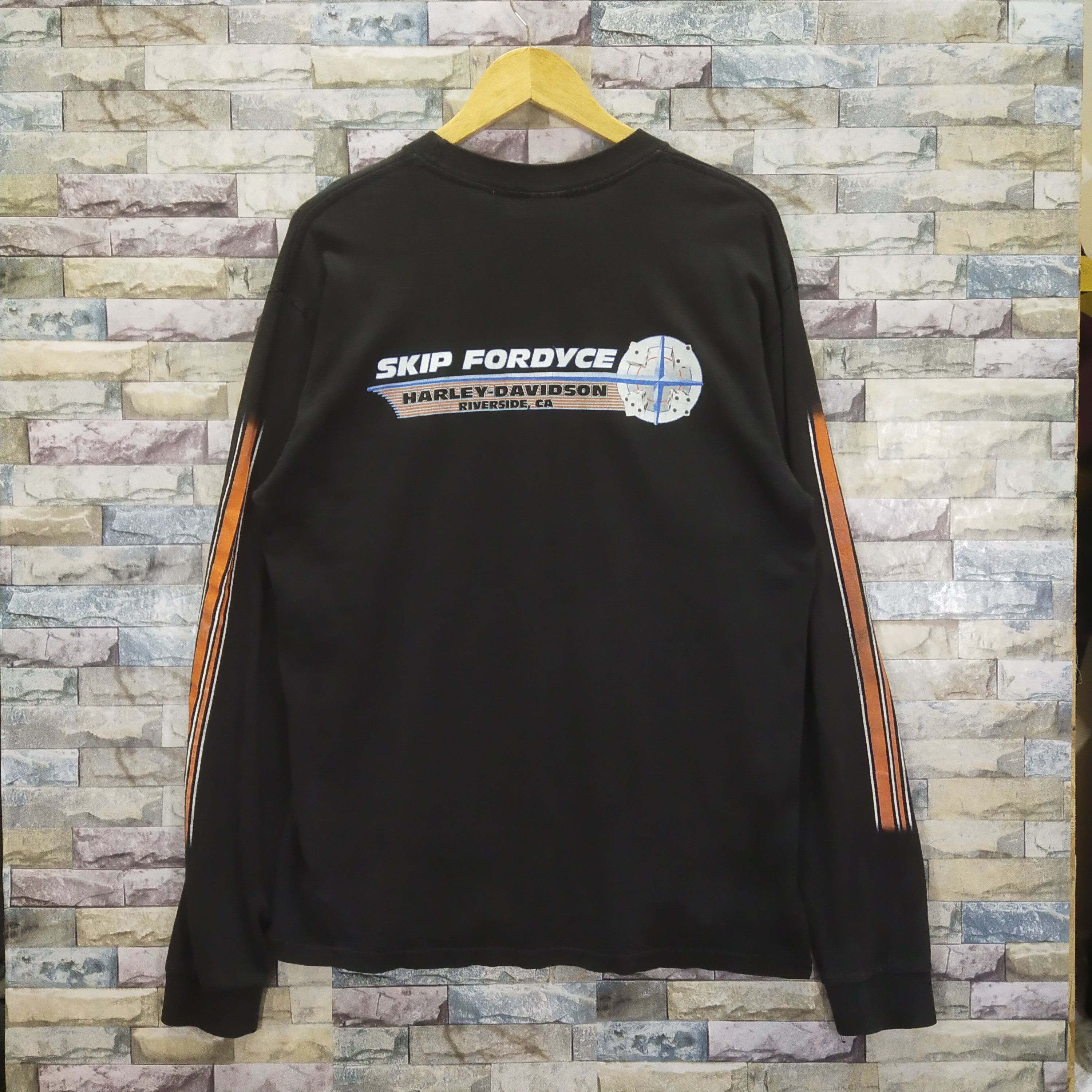 Harley Davidson Vintage Harley Davidson Riverside CA Long Sleeve Printed Size US L / EU 52-54 / 3 - 4 Thumbnail