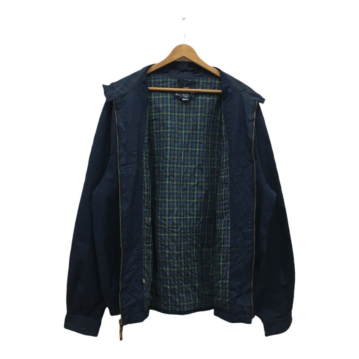 Lands' End × Vintage Vintage Lands End Navy Jacket Windbreaker Outwear Navy Style Size US L / EU 52-54 / 3 - 2 Thumbnail