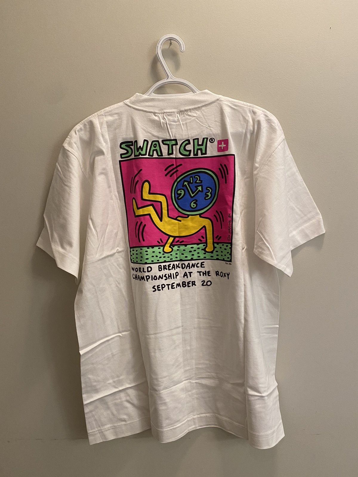 Keith Haring × Vintage Vintage 90s Keith Haring Swatch Shirt Rare Size US XL / EU 56 / 4 - 1 Thumbnail