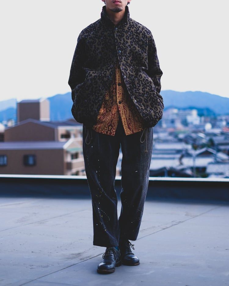 Needles Needles Oversized Leopard Print Coach Jacket: Olive Jacquard Size US S / EU 44-46 / 1 - 3 Thumbnail