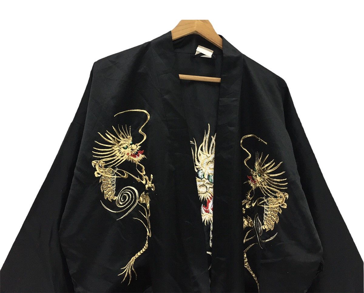 Japanese Brand Vintage Japanese Kimono Embroidery Dragon Motif Size US XL / EU 56 / 4 - 4 Thumbnail