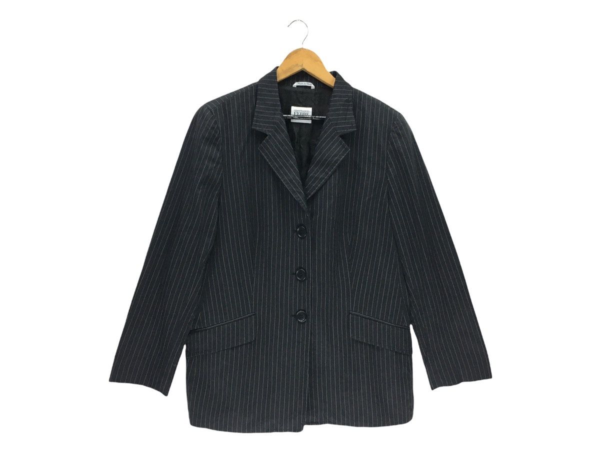 Gianfranco Ferre Vintage Gianfranco Ferre Striped Blazer Coat Jacket Size US M / EU 48-50 / 2 - 1 Thumbnail