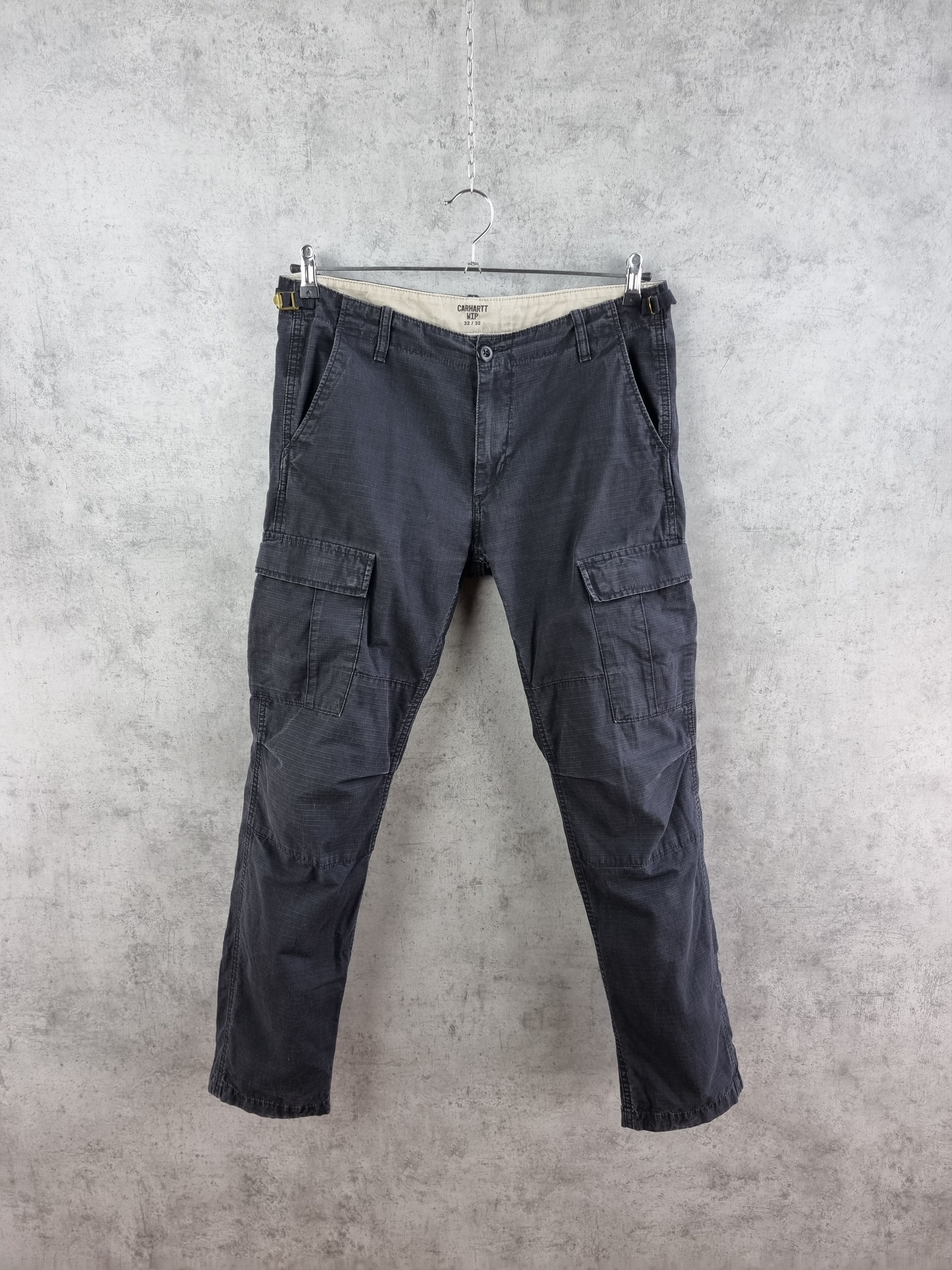 Carhartt × Carhartt Wip Carhartt Wip Faded Black Cargo Pants Size US 32 / EU 48 - 11 Thumbnail