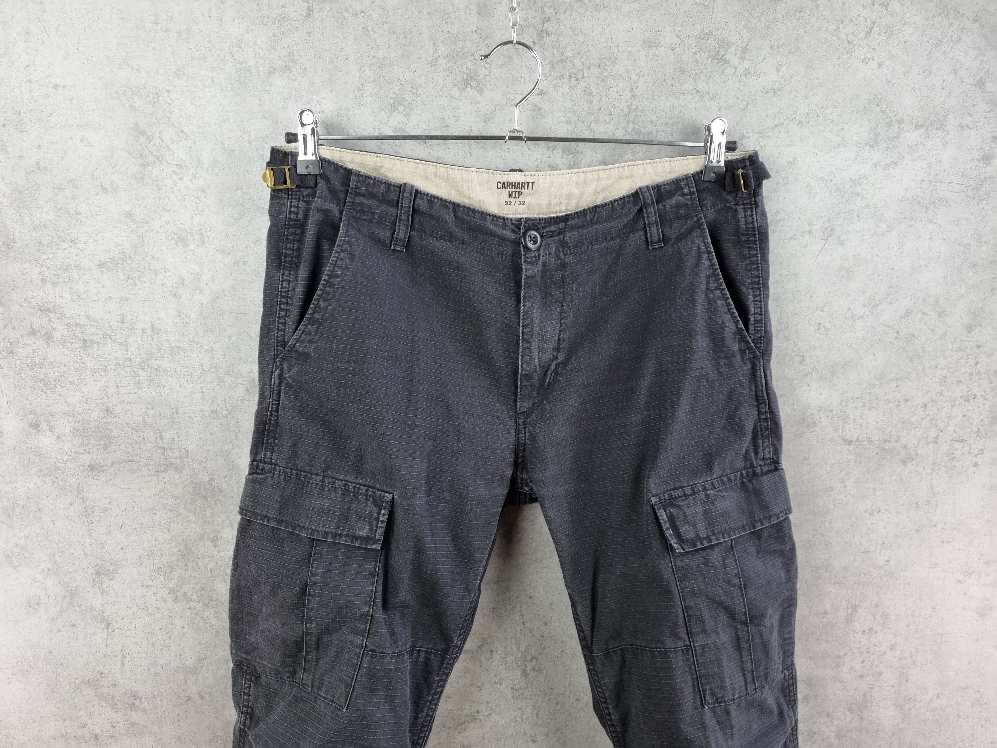 Carhartt × Carhartt Wip Carhartt Wip Faded Black Cargo Pants Size US 32 / EU 48 - 4 Thumbnail