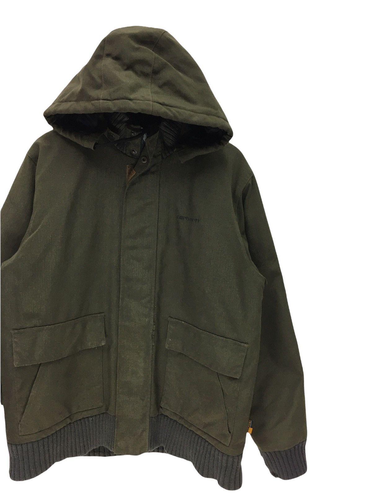 Carhartt × Vintage Vintage Carhartt Bomber Hoddie Jacket Size US L / EU 52-54 / 3 - 4 Thumbnail