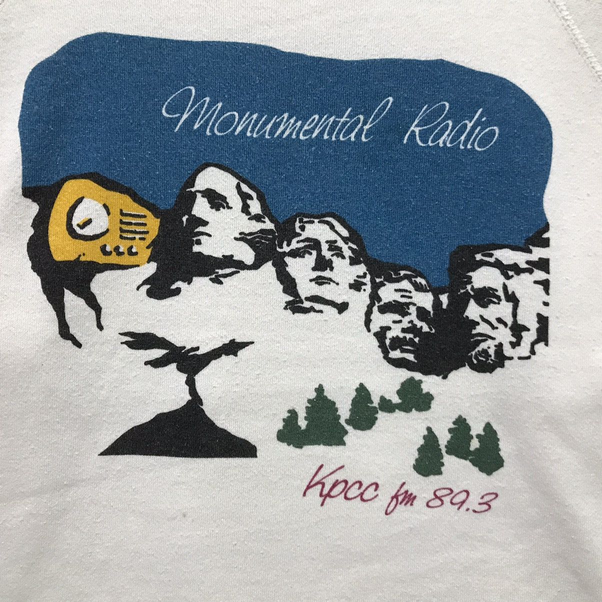 Vintage Vintage 90s Monumental Radio Kpcc Sweatshirt Size US M / EU 48-50 / 2 - 2 Thumbnail
