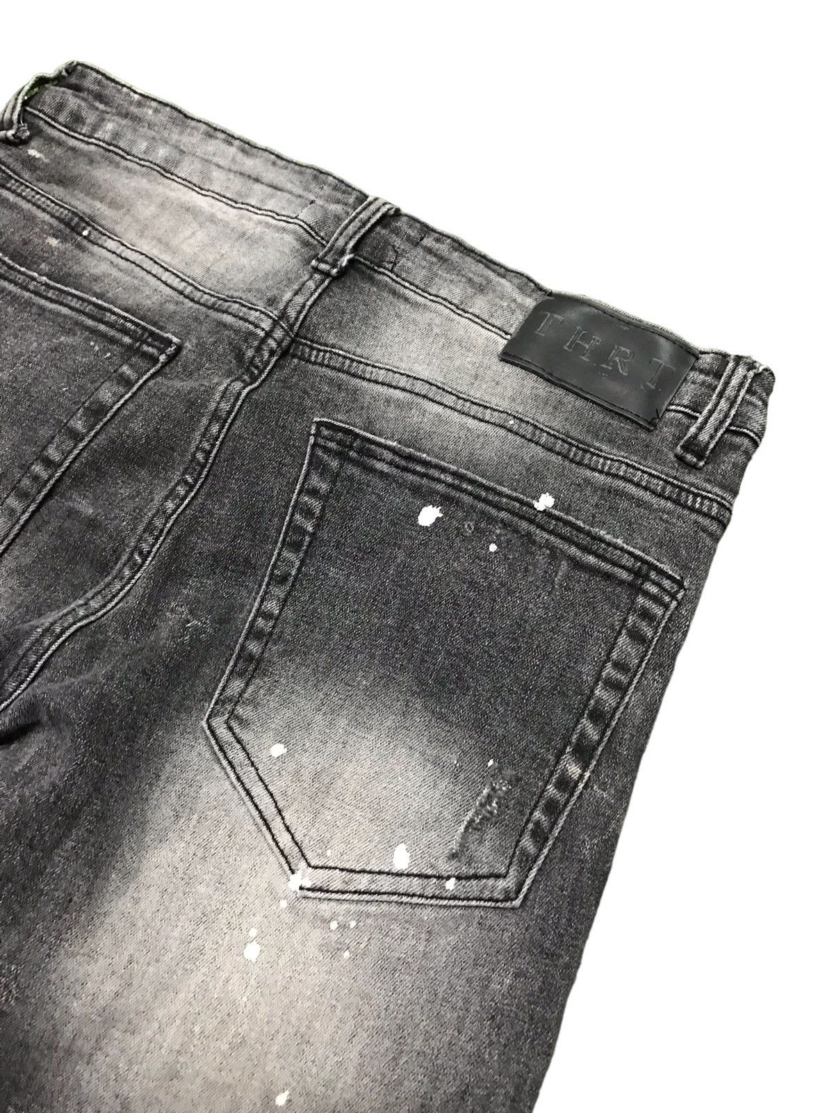 Hysteric Glamour × Japanese Brand 🔥🔥THRT Skull Fullprint Distressed Punk Style Jeans Very Rare Size US 30 / EU 46 - 13 Thumbnail