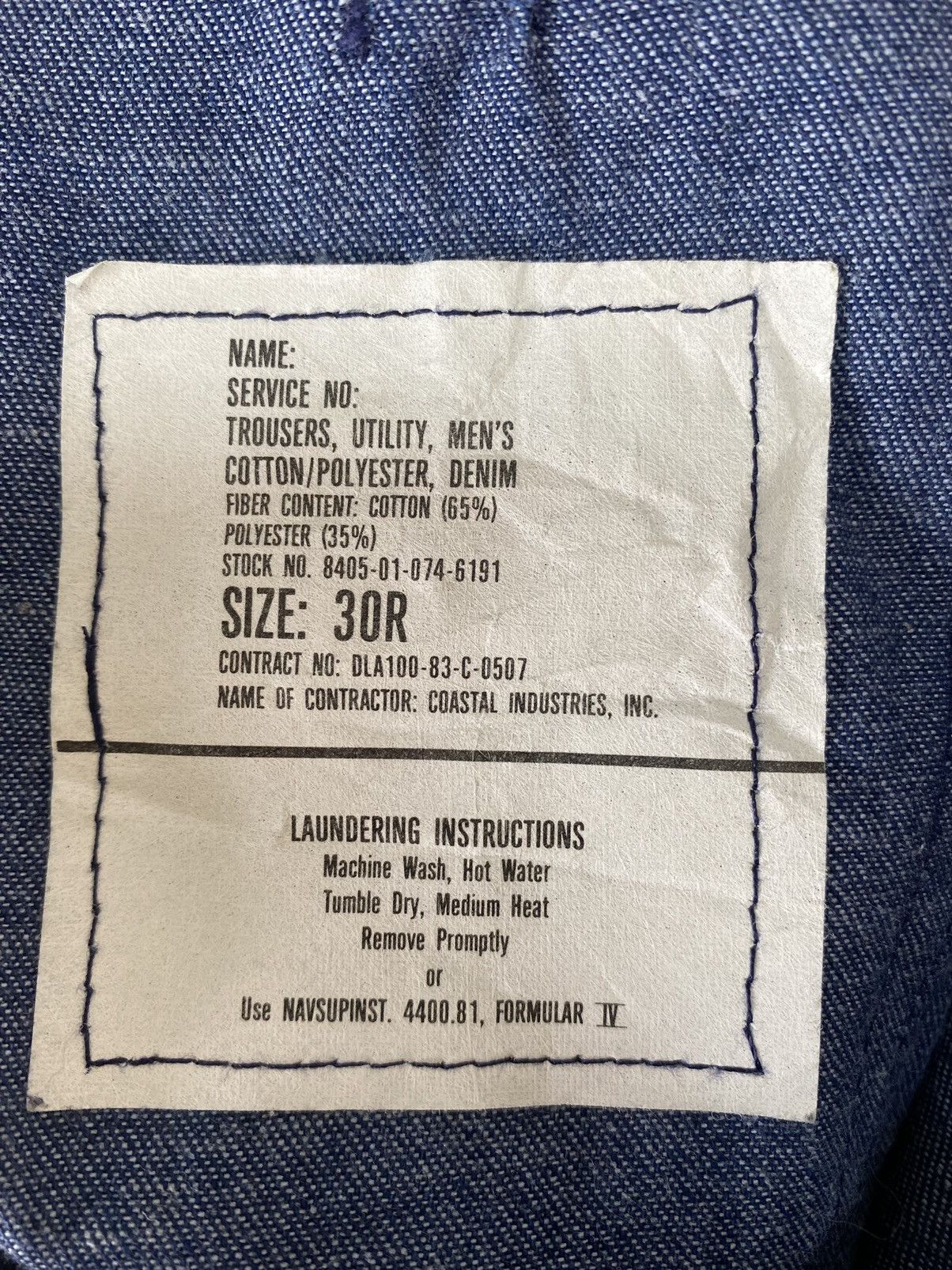Vintage Baggy Flare Jeans Bush Pant Bell Bottom Vintage Utility Army Size US 30 / EU 46 - 5 Thumbnail