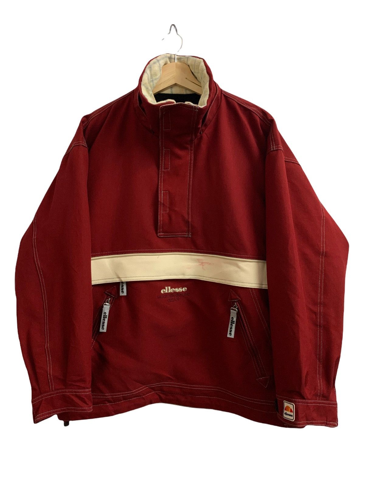 image of Ellesse Multi Adventure Gear By Goldwin Ski Jacket in Maroon, Men's (Size Medium)