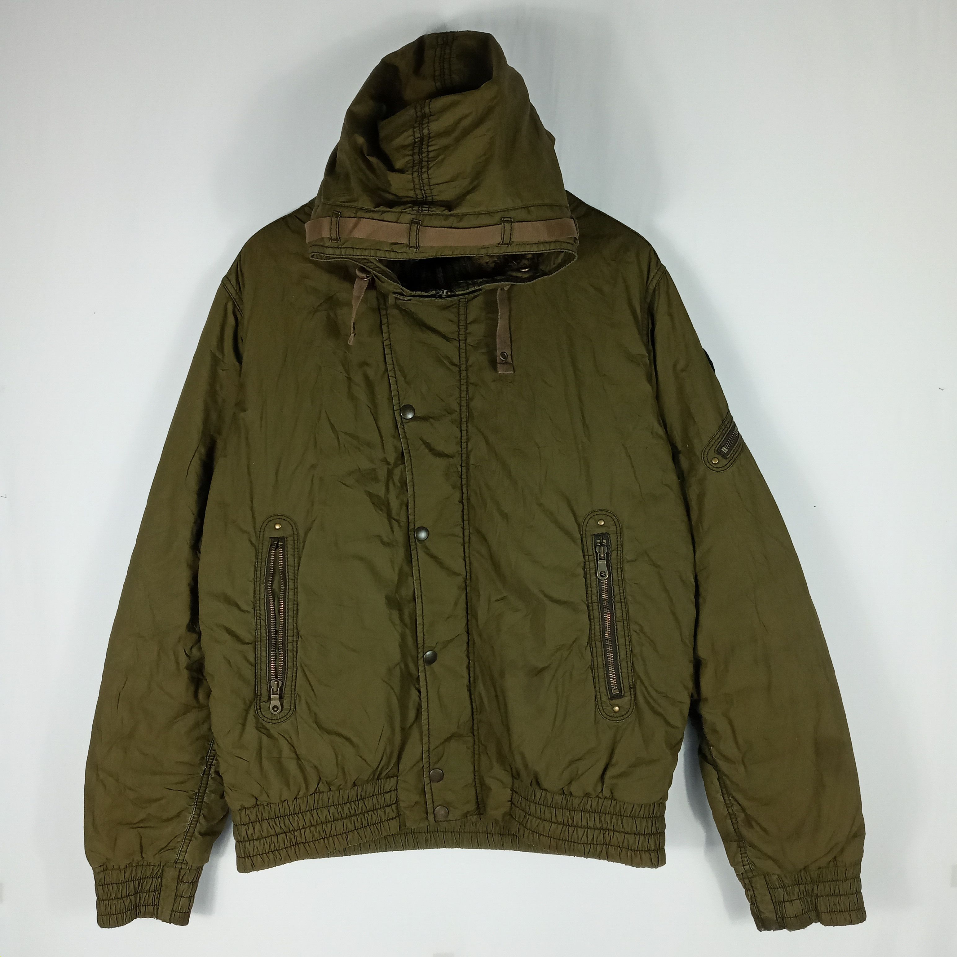 Japanese Brand Japanese Brand Uniqlo Military Army Green Jacket Hoodie Size US M / EU 48-50 / 2 - 1 Thumbnail