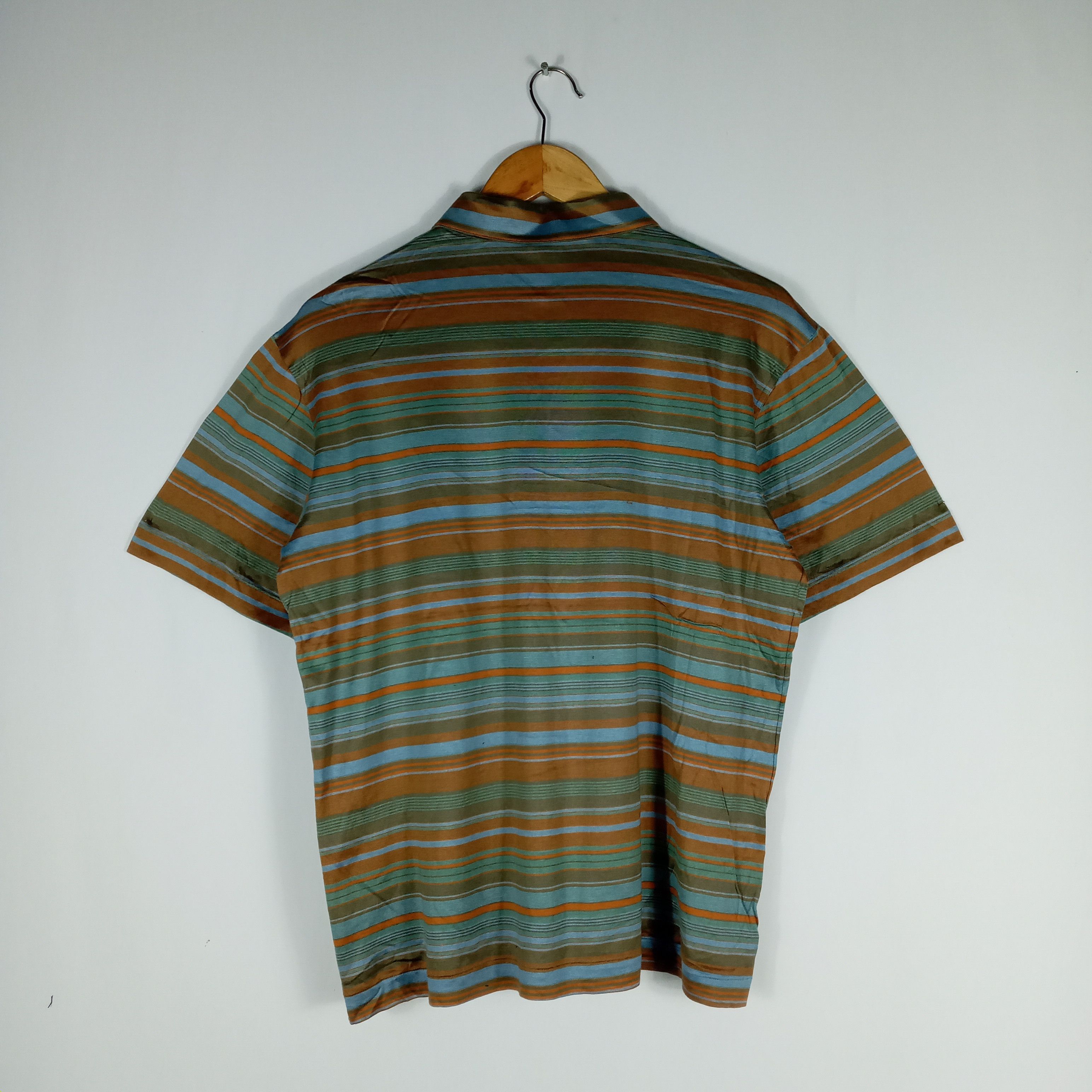 Givenchy Vintage Givenchy Colourful Stripes Classic Polo Shirt Size US S / EU 44-46 / 1 - 2 Thumbnail