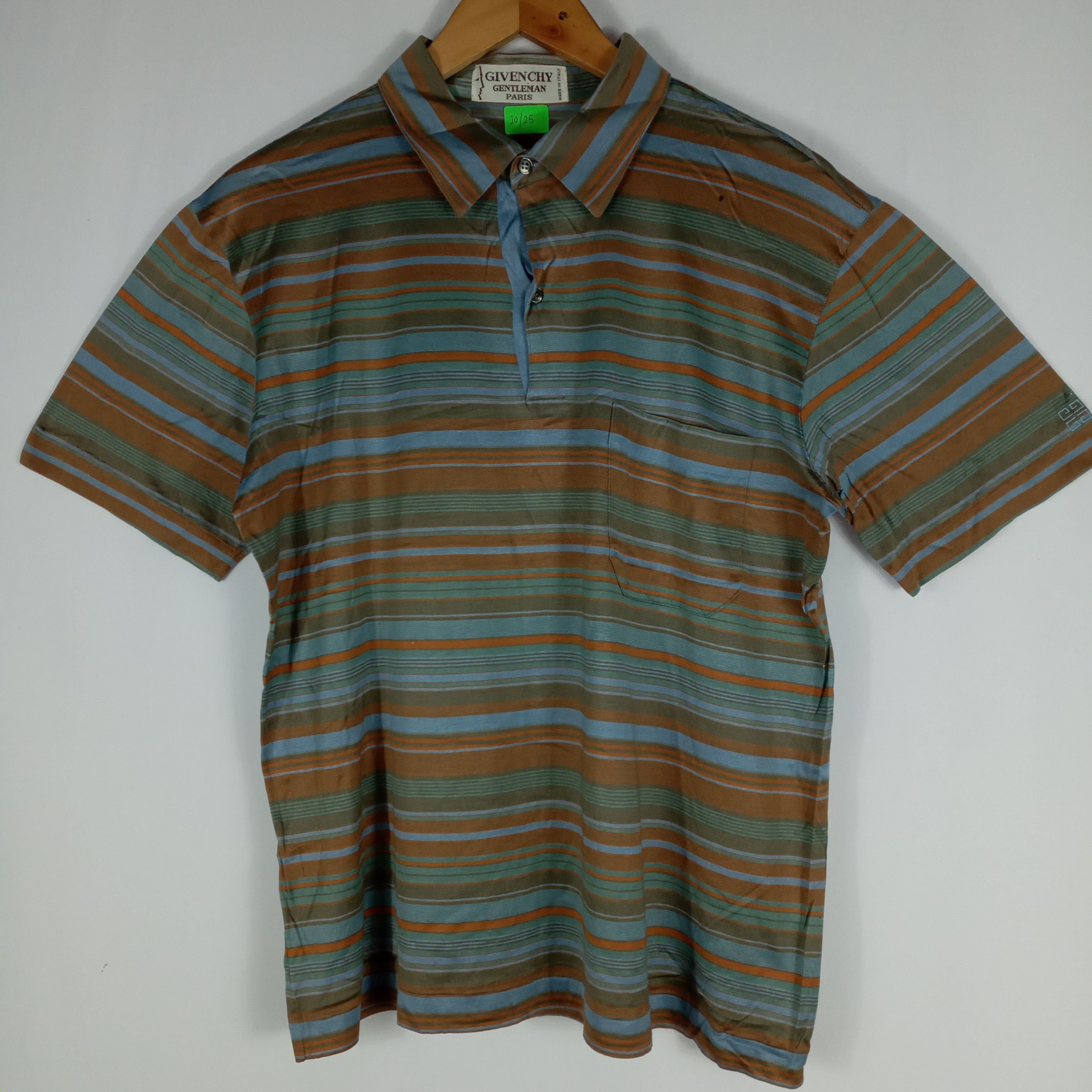 Givenchy Vintage Givenchy Colourful Stripes Classic Polo Shirt Size US S / EU 44-46 / 1 - 3 Thumbnail
