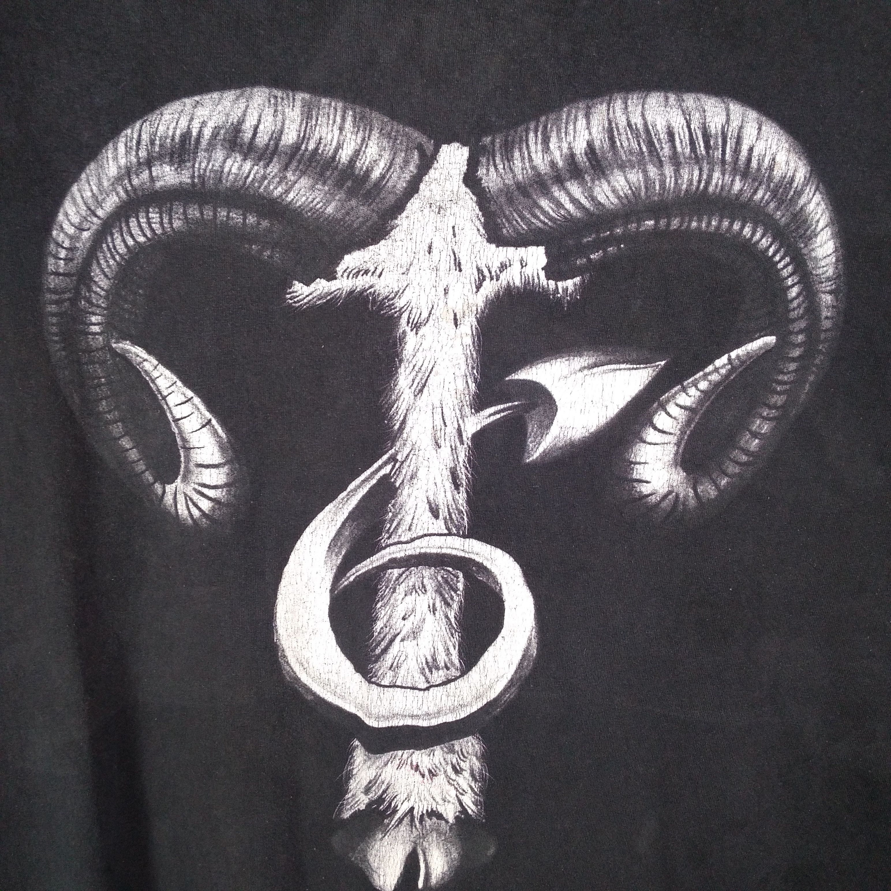 Band Tees × Vintage Vintage Extreme Black Death Metal Band Big Image Tee Size US XXL / EU 58 / 5 - 2 Thumbnail