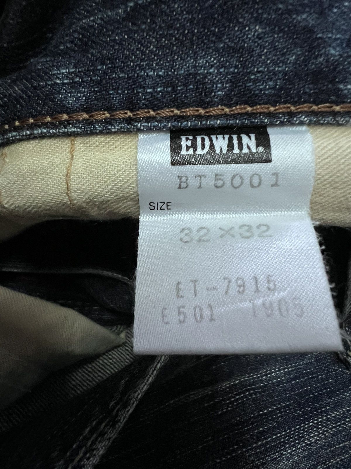 Japanese Brand FLARED💥EDWIN 503 BLUE TRIP DISTRESSED DENIM PANT Size US 33 - 9 Thumbnail