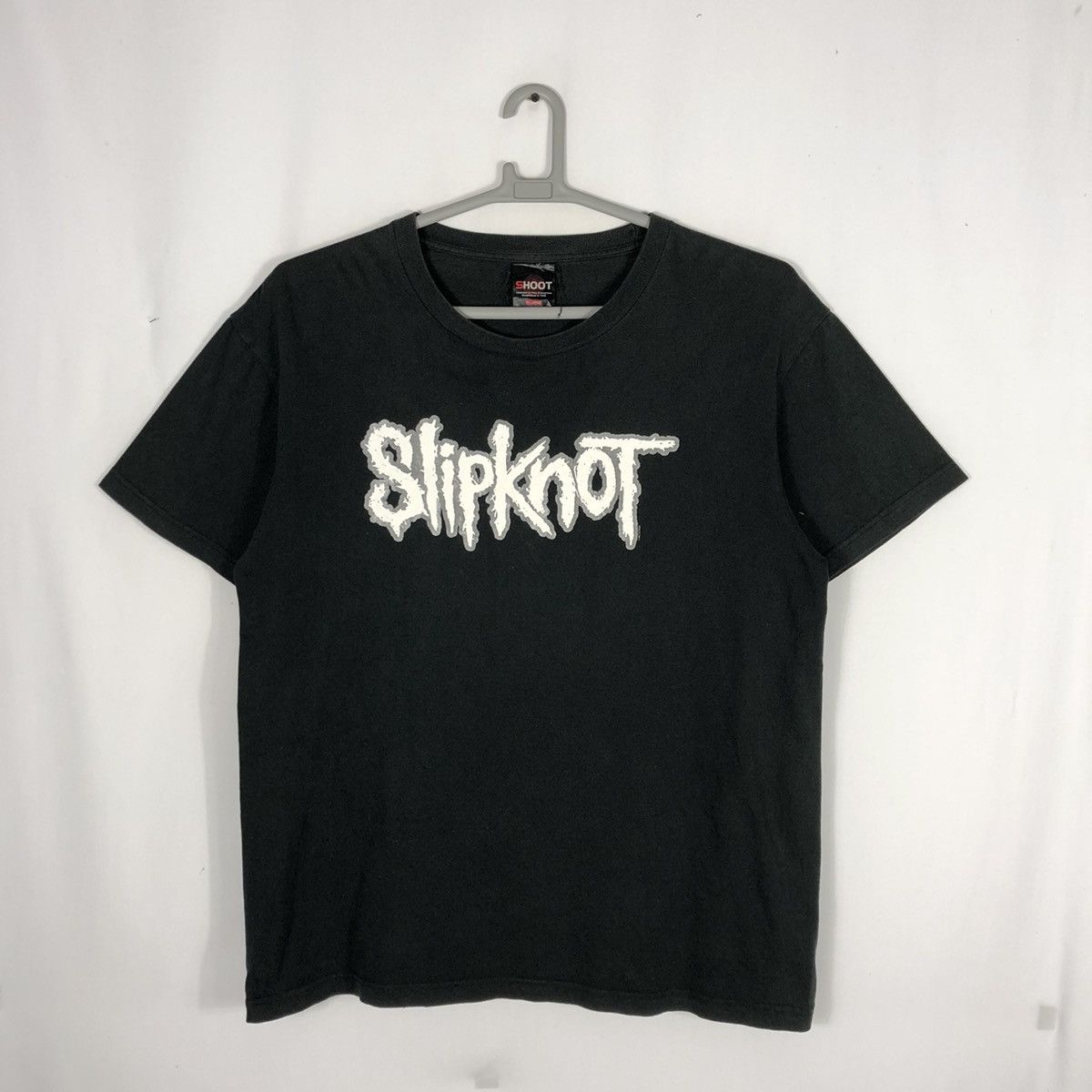 image of Band Tees x Slipknot Vintage 2004 Slipknot Nu Metal Band Promo Tee in Black, Men's (Size XL)