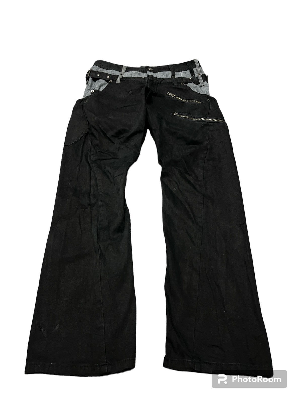 Japanese Brand DOUBLE WAIST🔥BLACK BREATHMINT TWIST COTTON PANT Size US 30 / EU 46 - 2 Thumbnail