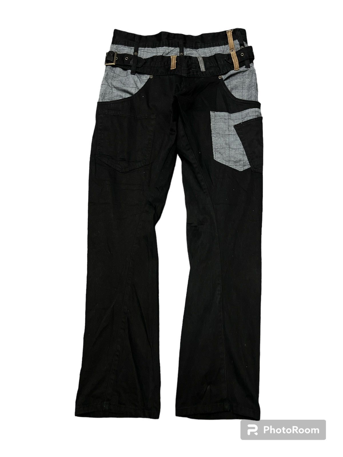 Japanese Brand DOUBLE WAIST🔥BLACK BREATHMINT TWIST COTTON PANT Size US 30 / EU 46 - 6 Thumbnail