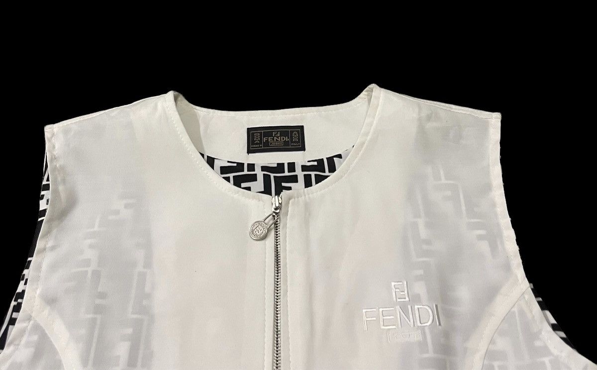 Fendi 🔥HOT🔥Vintage Fendi Monogram Zipper Vest Made In Italy Size US S / EU 44-46 / 1 - 7 Thumbnail