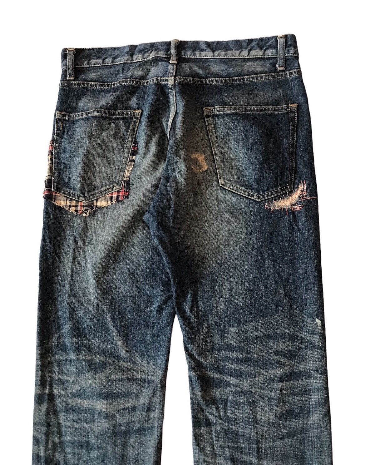 Takeo Kikuchi TAKEO KIKUCHI DESTROYED PATCHWORK JEANS Size US 32 / EU 48 - 5 Thumbnail