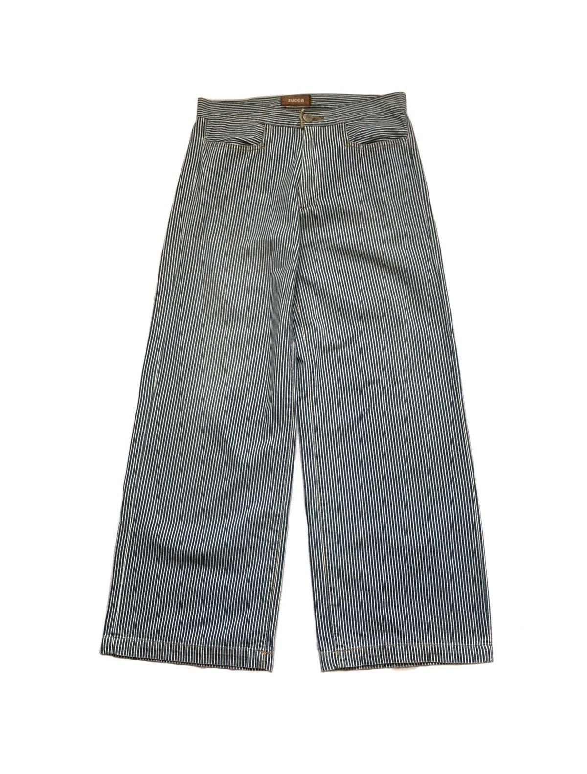CABANE de ZUCCa ZUCCA HICKORY BAGGY TROUSER PANTS Size 30" / US 8 / IT 44 - 1 Thumbnail