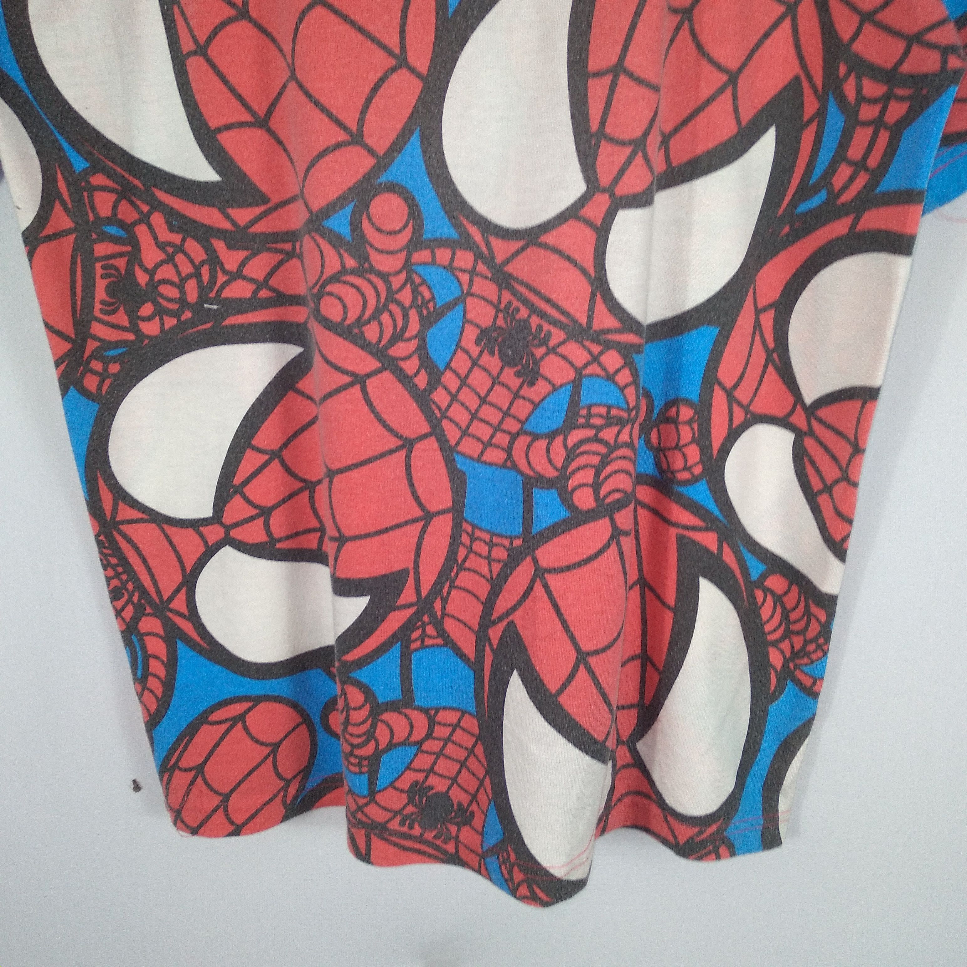 DC Comics × Vintage Vintage Marvel Spiderman All Over Print Shirt Size US L / EU 52-54 / 3 - 6 Thumbnail