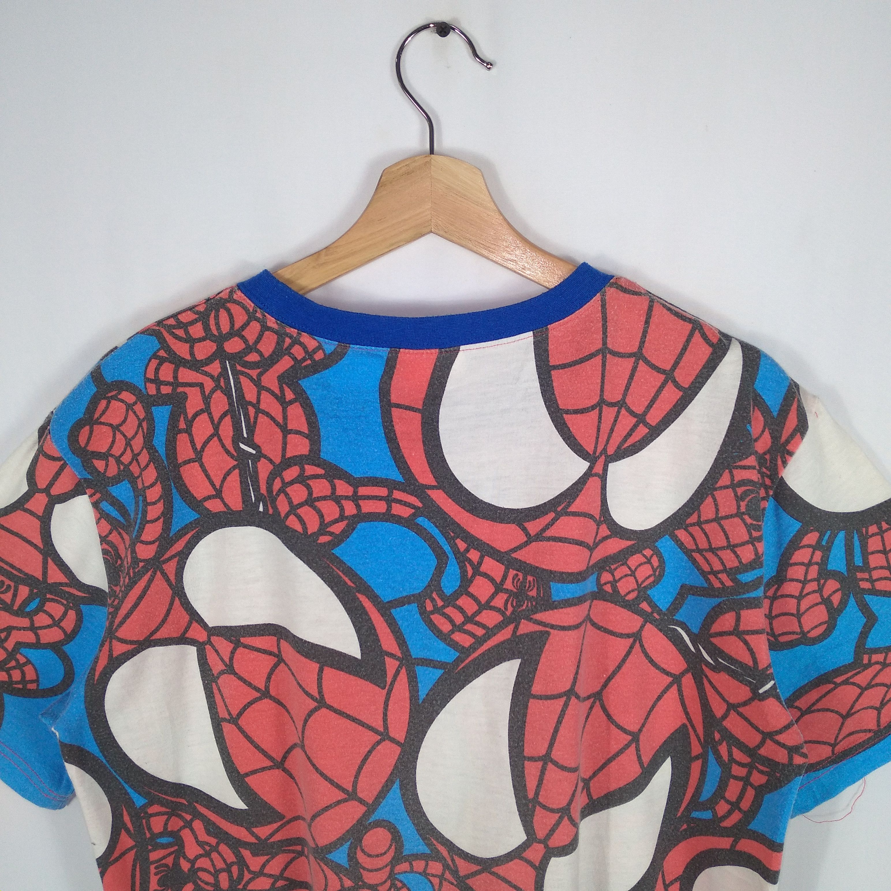 DC Comics × Vintage Vintage Marvel Spiderman All Over Print Shirt Size US L / EU 52-54 / 3 - 5 Thumbnail