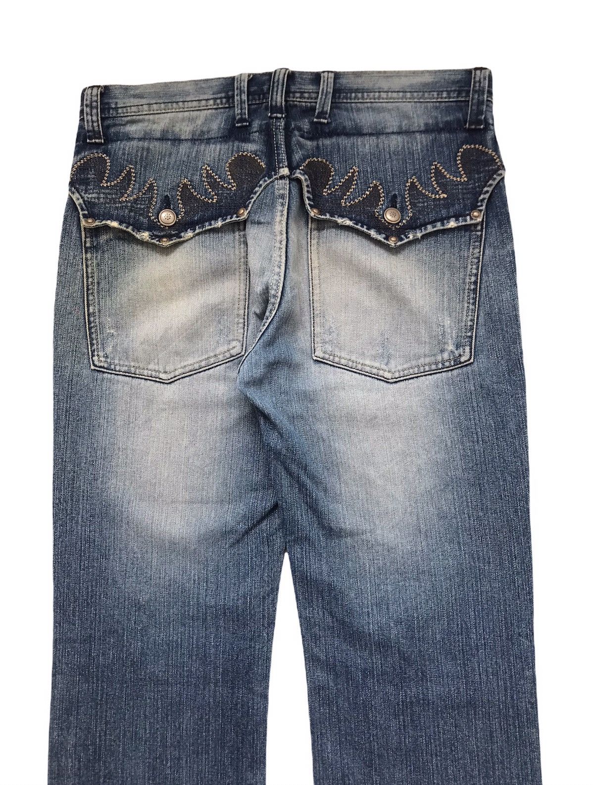 Hysteric Glamour Japanese Brand Exhibitionist Design Embroidery Jeans Size US 32 / EU 48 - 5 Thumbnail
