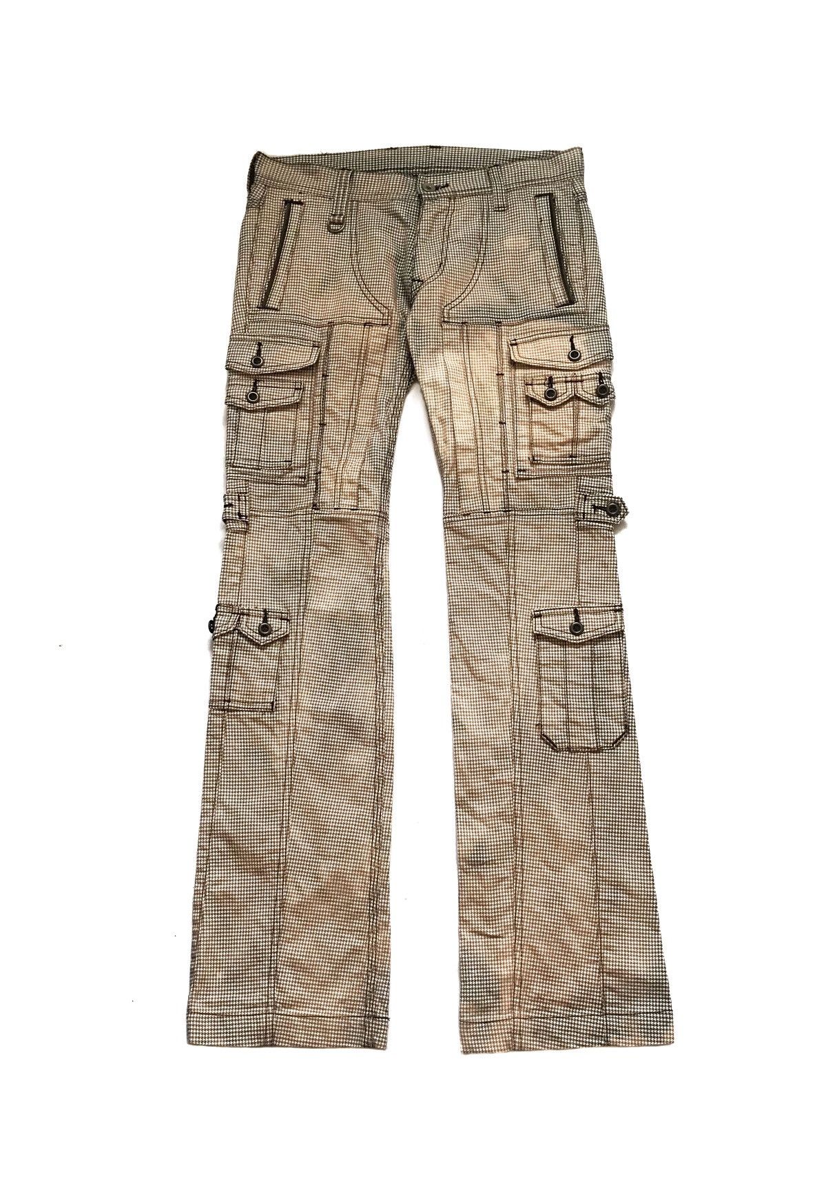 Beauty Beast × HIDEAWAYS × Hysteric Glamour HIDEAWAYS NICOLE MULTIPOCKET HOUNDSTOOTH SLIM FIT PANTS Size US 30 / EU 46 - 1 Thumbnail