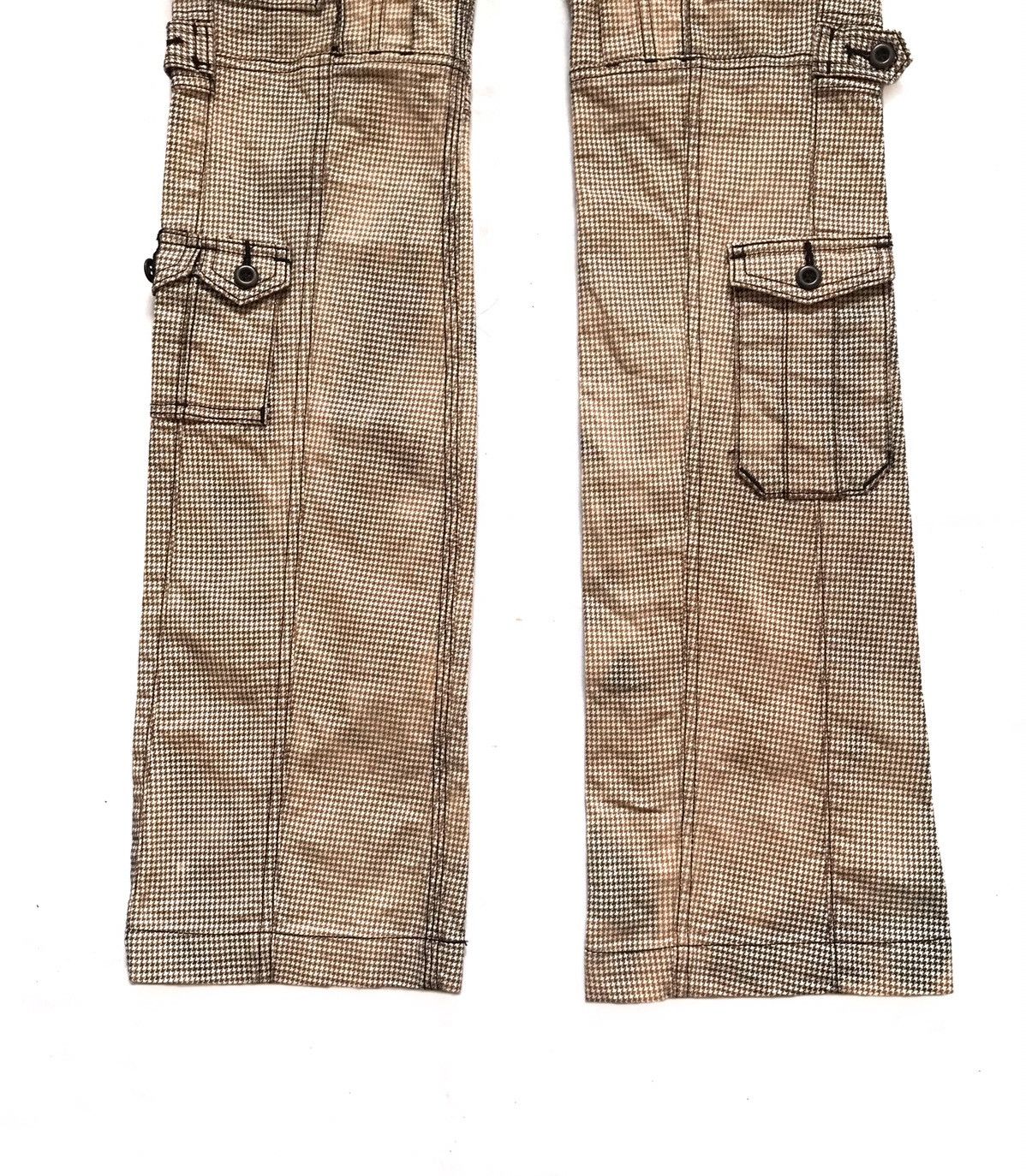 Beauty Beast × HIDEAWAYS × Hysteric Glamour HIDEAWAYS NICOLE MULTIPOCKET HOUNDSTOOTH SLIM FIT PANTS Size US 30 / EU 46 - 3 Thumbnail