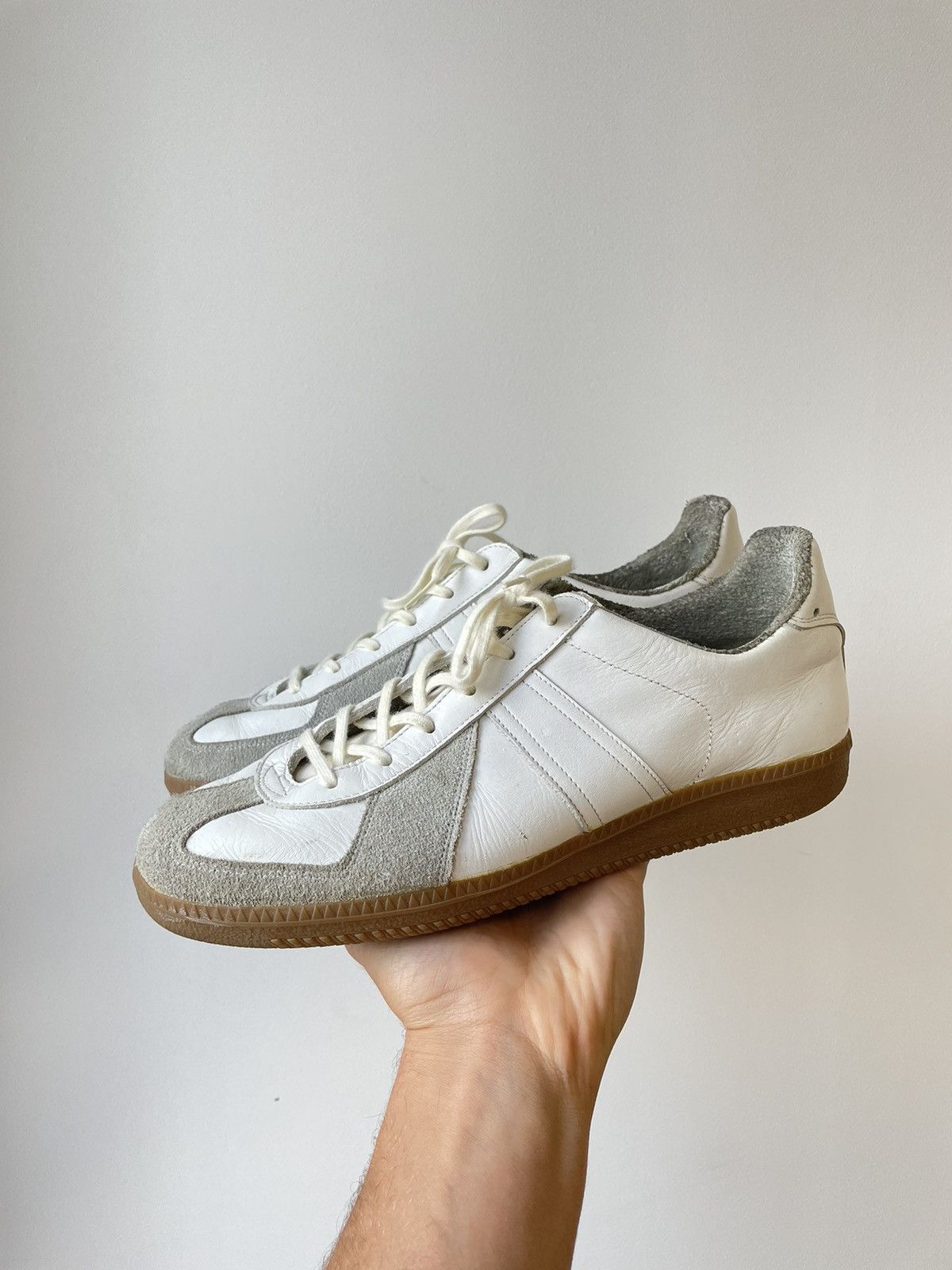 Vintage BW Sport GAT Leather Military Sneakers | Grailed