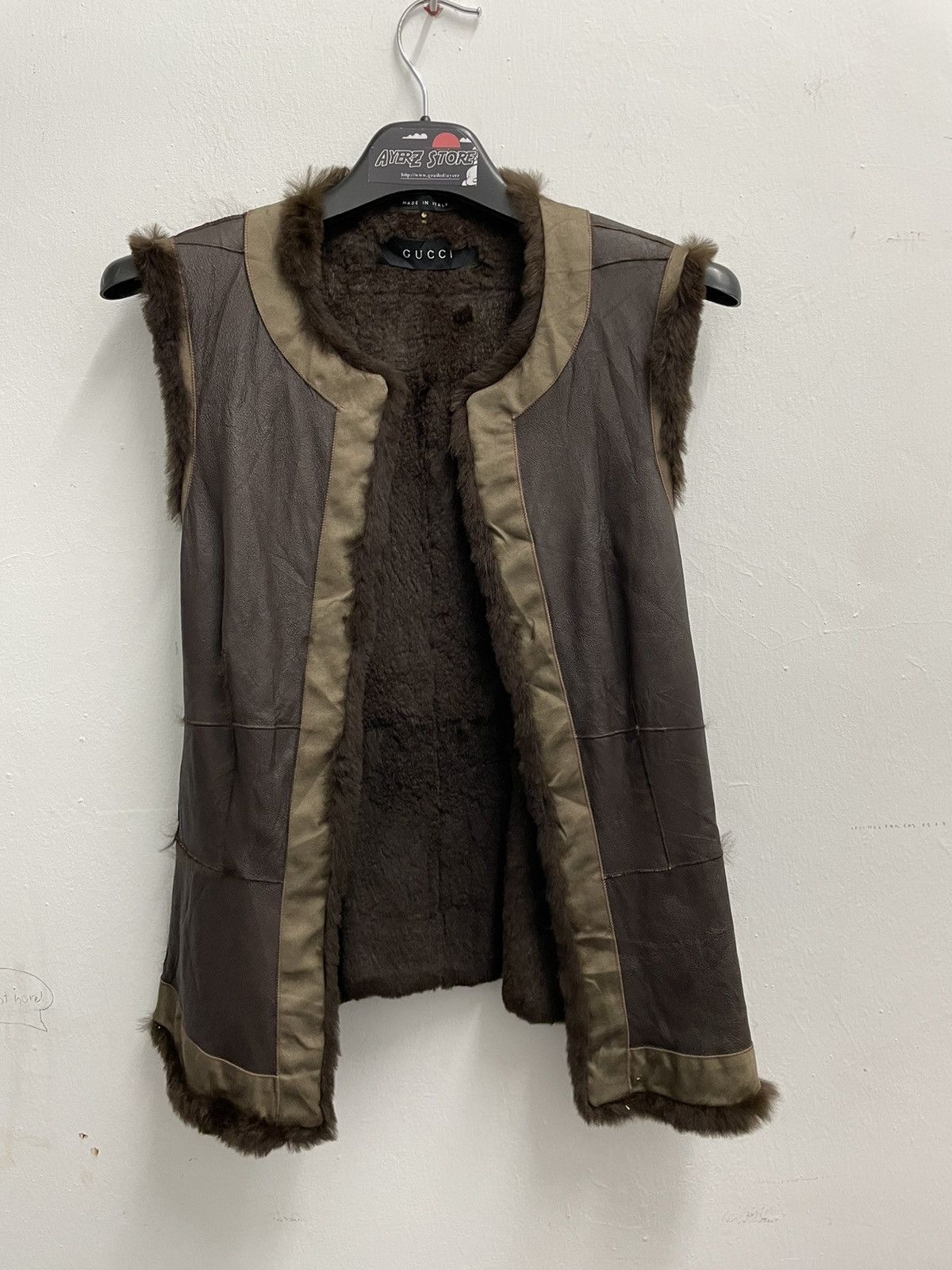 Gucci Gucci The Natural Lapin Fur Leather Vest Jackets Size 38 Size XS / US 0-2 / IT 36-38 - 1 Thumbnail