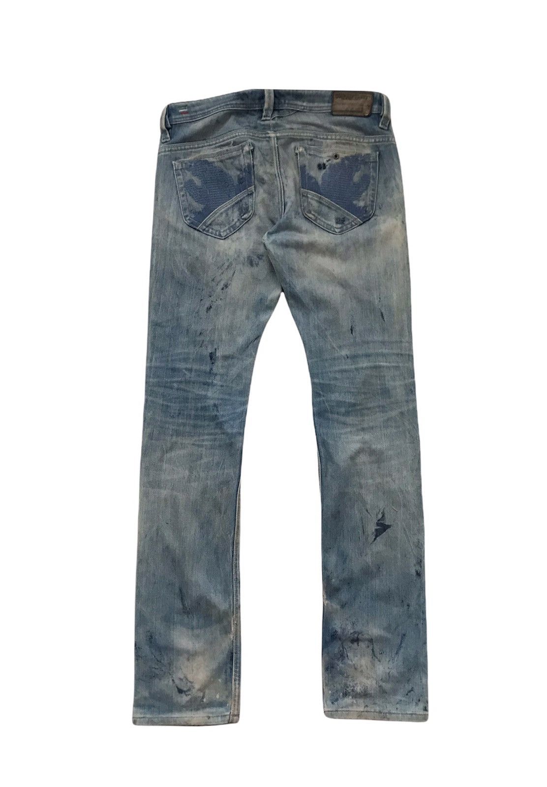 Diesel DIESEL THANAZ 0072L SKINNY FIT DISTRESSED JEANS Size US 32 / EU 48 - 4 Thumbnail