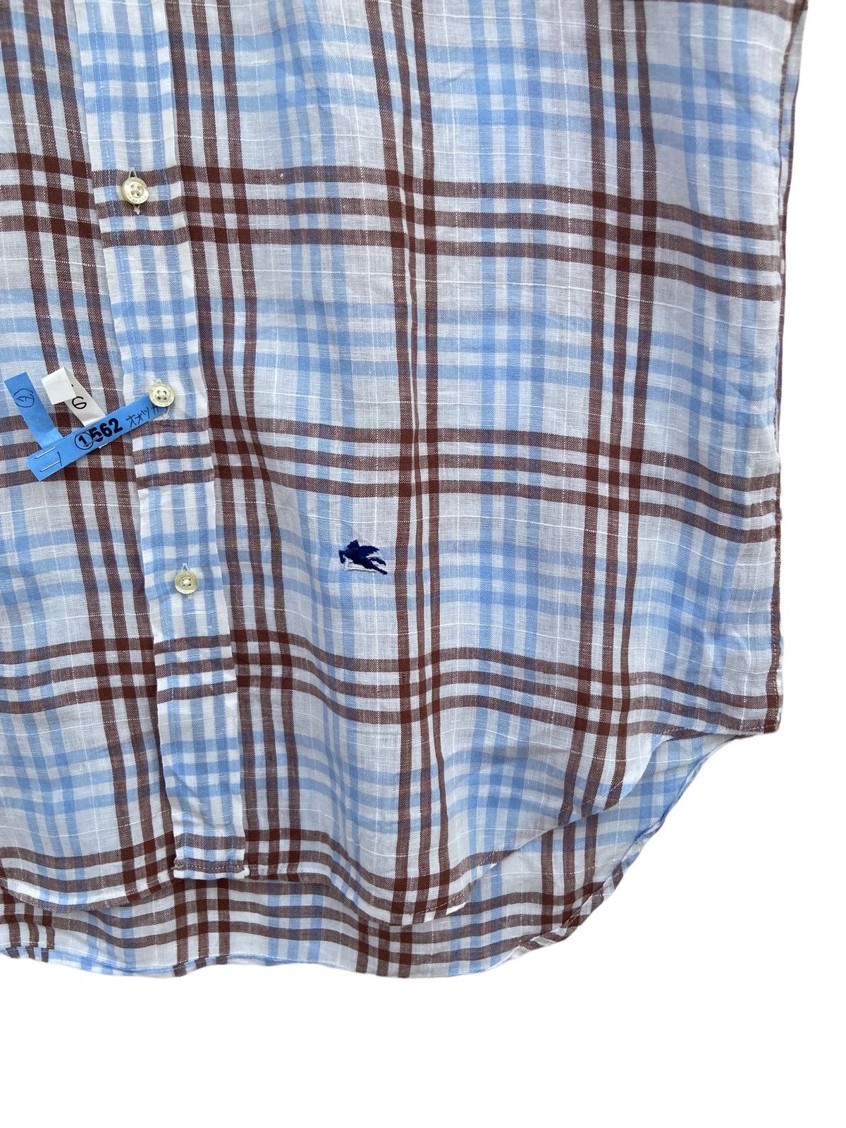 Etro Etro Milano Checkered Linen Shirt Size US L / EU 52-54 / 3 - 3 Thumbnail