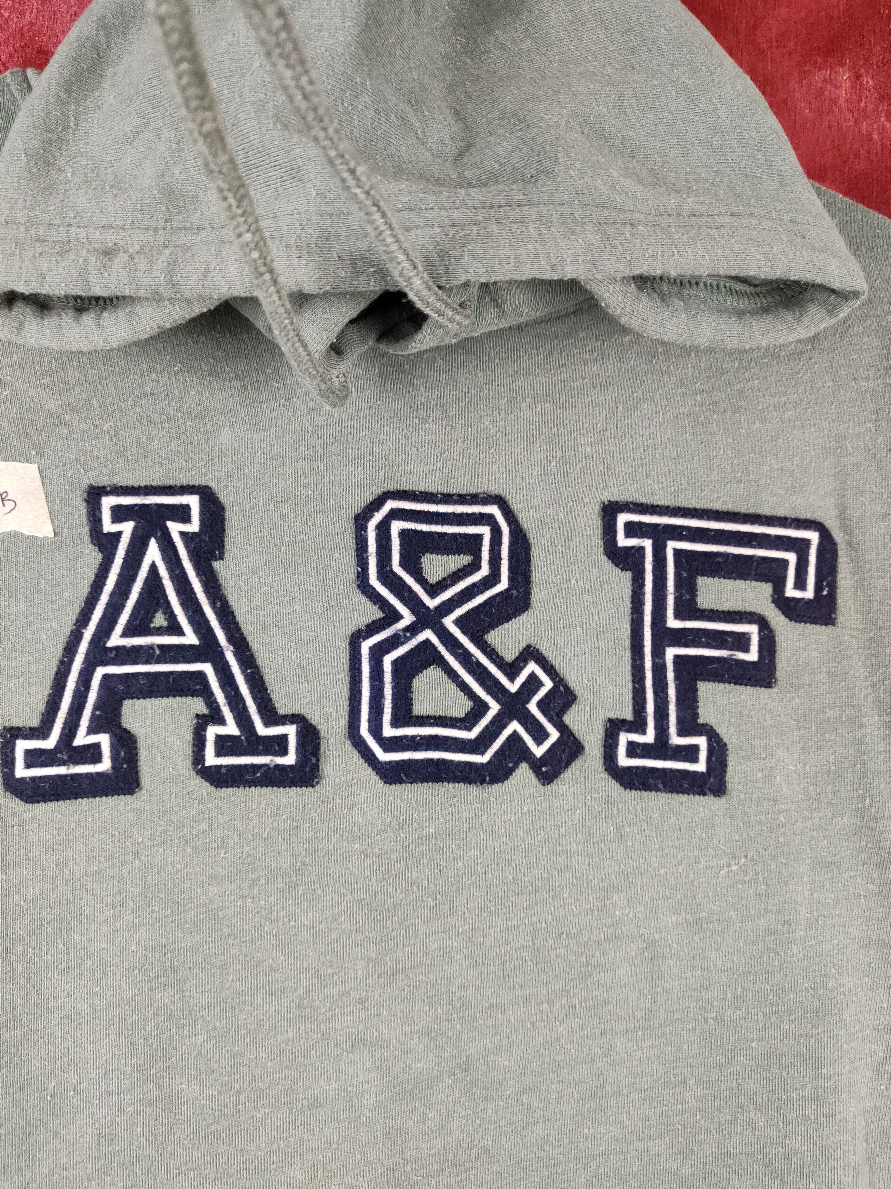 Abercrombie & Fitch Abercrombie & Fitch Green Hoodie Sweatshirt #476B Size US S / EU 44-46 / 1 - 3 Thumbnail