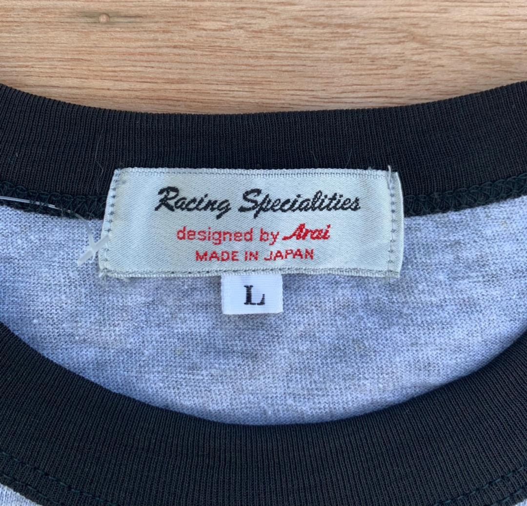 Japanese Brand × Vintage vintage tee ARAI racing ( A 17 ) Size US L / EU 52-54 / 3 - 4 Thumbnail