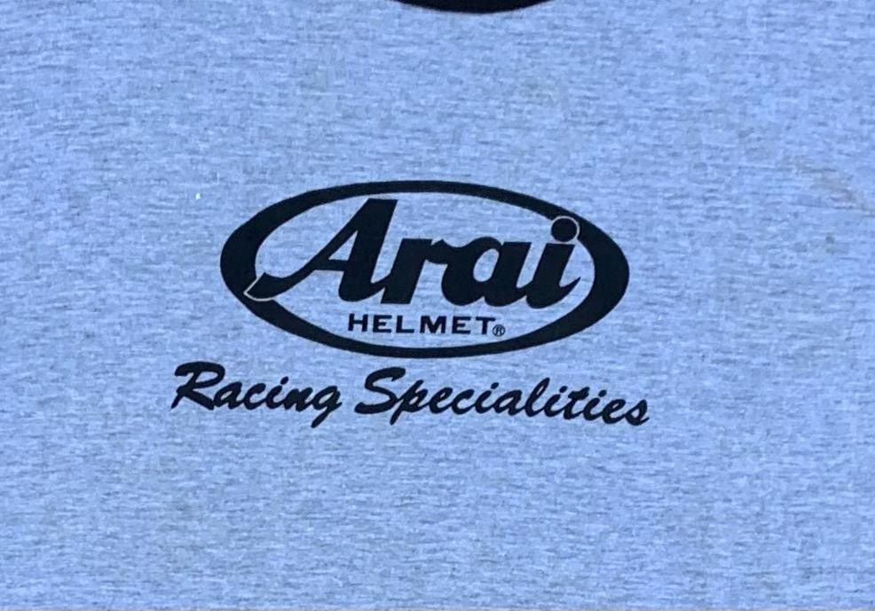 Japanese Brand × Vintage vintage tee ARAI racing ( A 17 ) Size US L / EU 52-54 / 3 - 2 Thumbnail