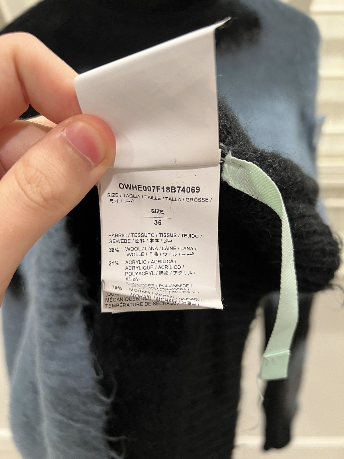 Off-White Off White Fuzzy Knitwear Sweater Size XS / US 0-2 / IT 36-38 - 20 Thumbnail