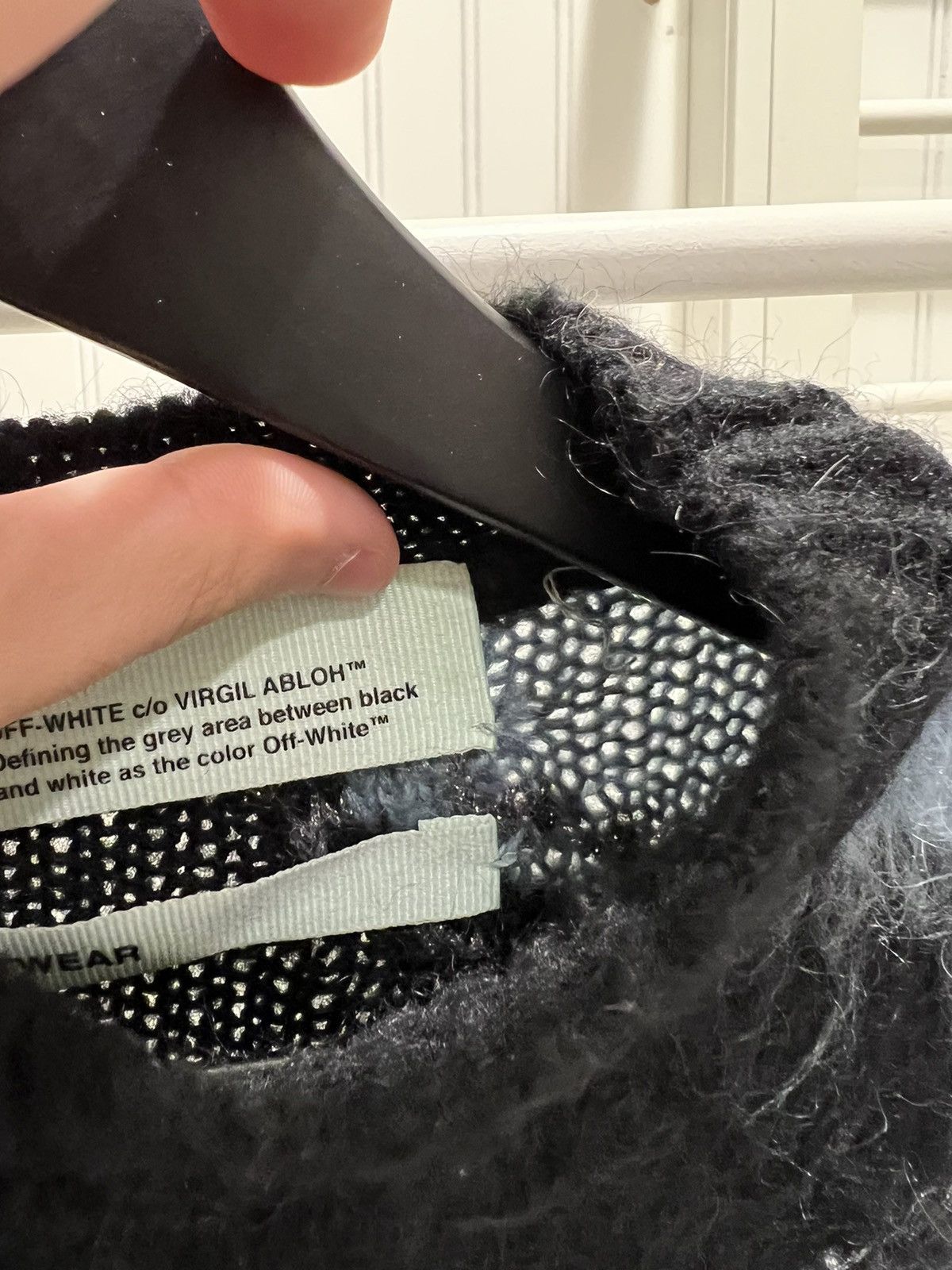 Off-White Off White Fuzzy Knitwear Sweater Size XS / US 0-2 / IT 36-38 - 18 Thumbnail