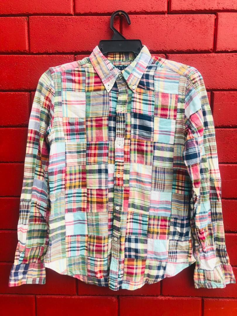 Japanese Brand × Ralph Lauren × Vintage Vintage Ralph Lauren Patchwork Designer Fashion Style Shirt Size US S / EU 44-46 / 1 - 1 Thumbnail