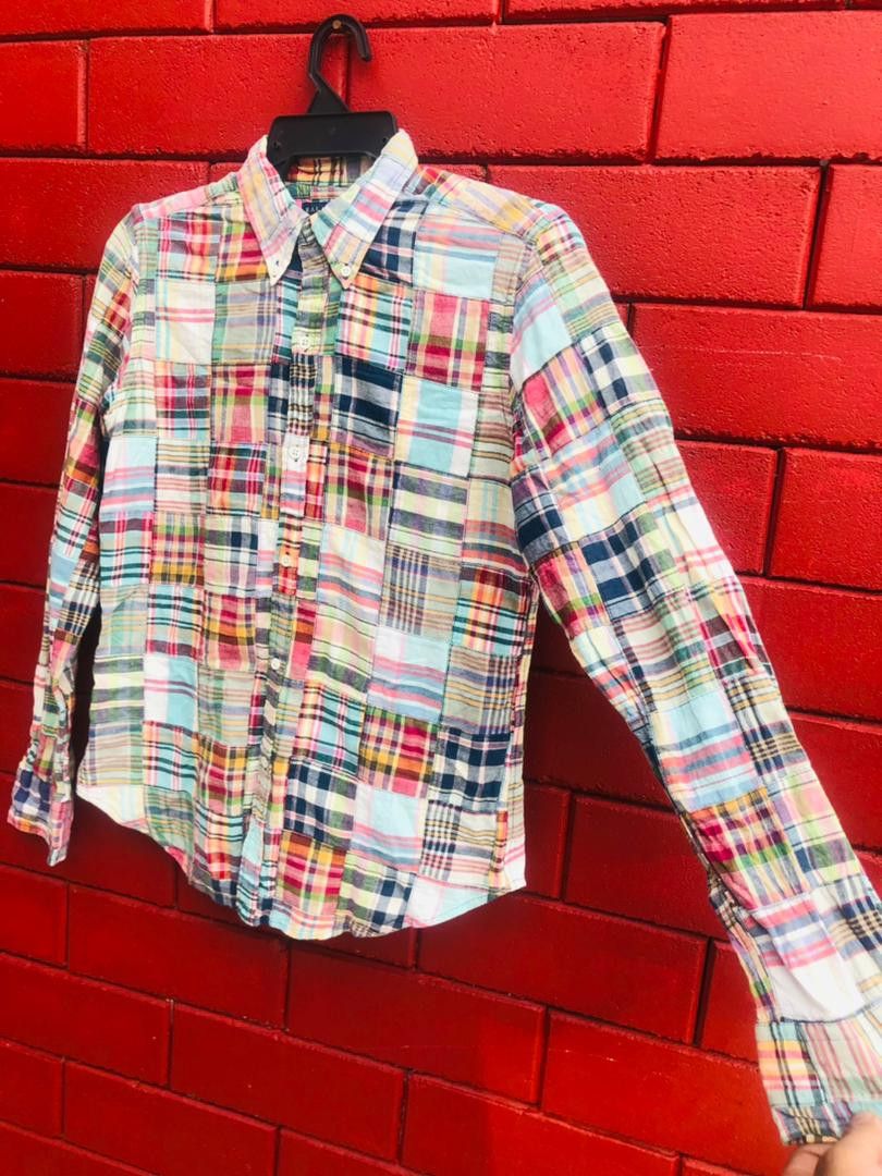 Japanese Brand × Ralph Lauren × Vintage Vintage Ralph Lauren Patchwork Designer Fashion Style Shirt Size US S / EU 44-46 / 1 - 6 Thumbnail