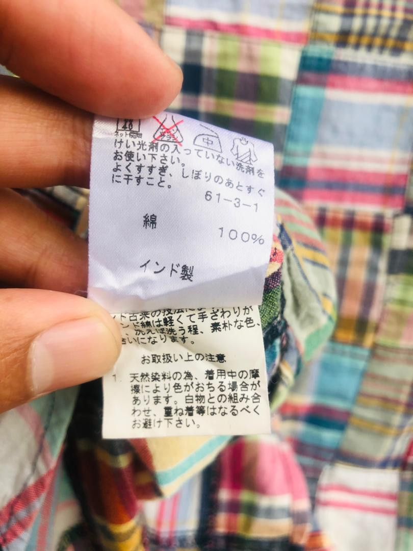 Japanese Brand × Ralph Lauren × Vintage Vintage Ralph Lauren Patchwork Designer Fashion Style Shirt Size US S / EU 44-46 / 1 - 9 Thumbnail