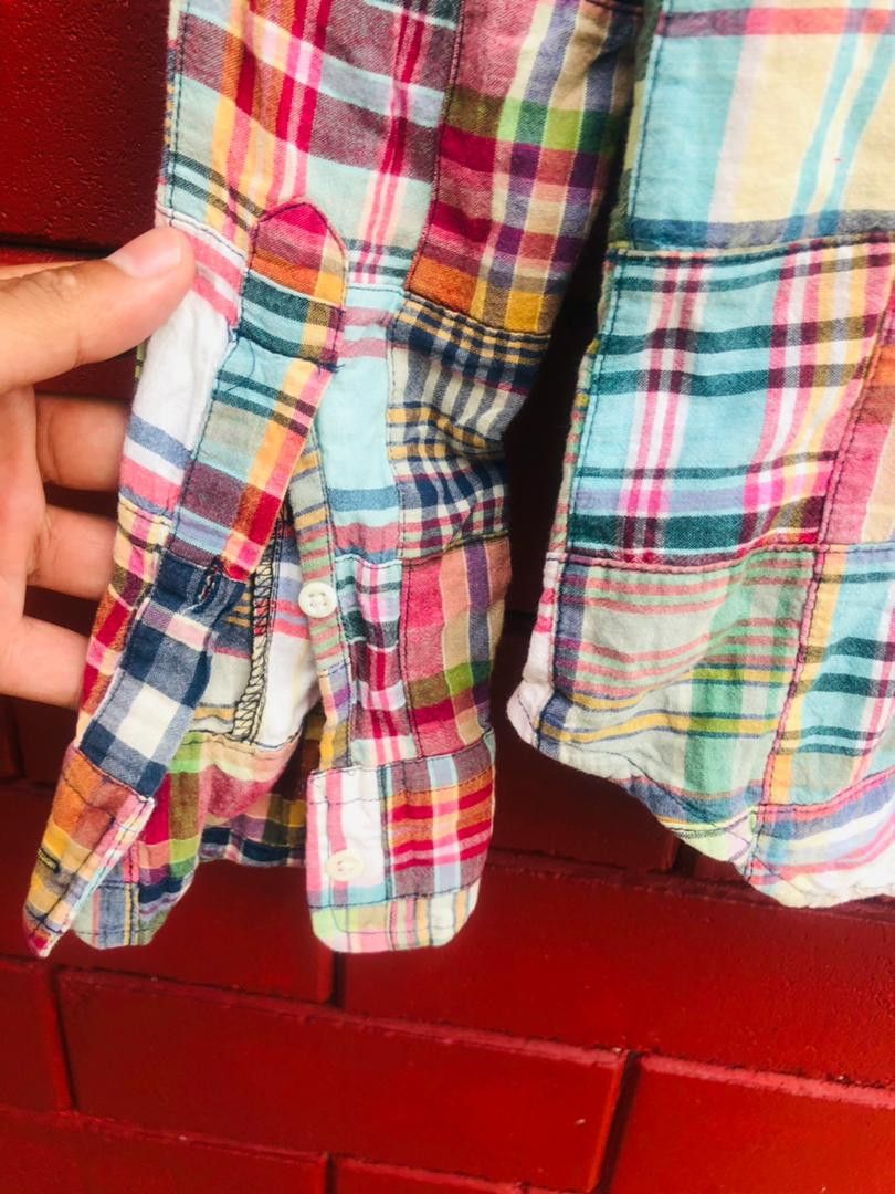 Japanese Brand × Ralph Lauren × Vintage Vintage Ralph Lauren Patchwork Designer Fashion Style Shirt Size US S / EU 44-46 / 1 - 7 Thumbnail