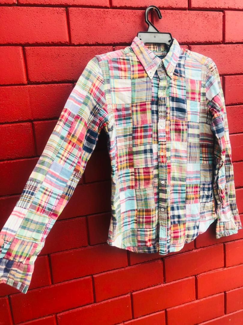 Japanese Brand × Ralph Lauren × Vintage Vintage Ralph Lauren Patchwork Designer Fashion Style Shirt Size US S / EU 44-46 / 1 - 5 Thumbnail