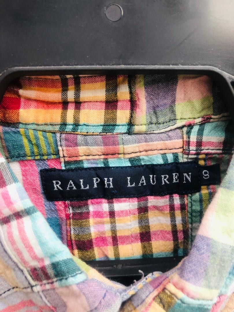 Japanese Brand × Ralph Lauren × Vintage Vintage Ralph Lauren Patchwork Designer Fashion Style Shirt Size US S / EU 44-46 / 1 - 8 Thumbnail
