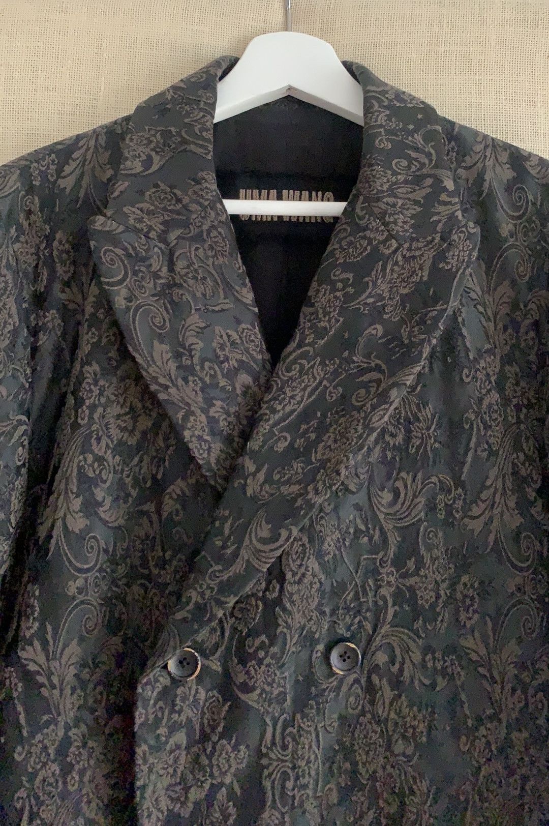 Uma Wang FW-2017 UMA WANG double breasted embroidery jacket Size US S / EU 44-46 / 1 - 2 Thumbnail