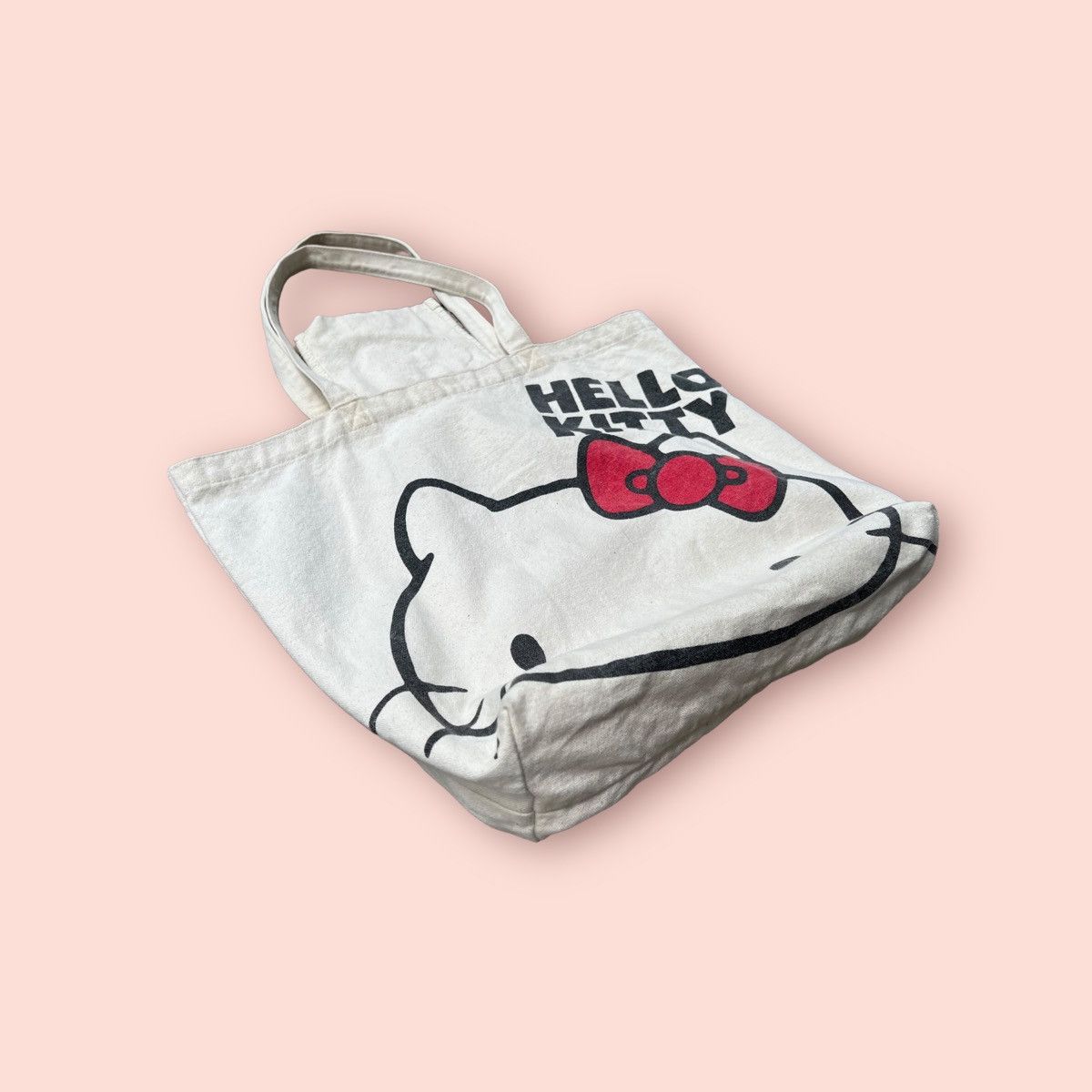 Cartoon Network × Japanese Brand × Vintage BLACK LABEL HELLO KITTY TOTE BAG Size ONE SIZE - 6 Thumbnail