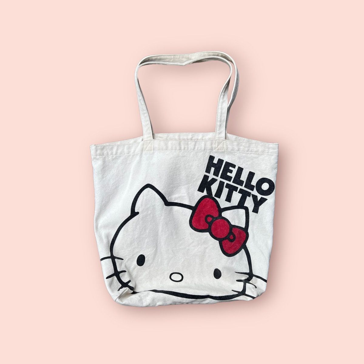 Cartoon Network × Japanese Brand × Vintage BLACK LABEL HELLO KITTY TOTE BAG Size ONE SIZE - 1 Thumbnail